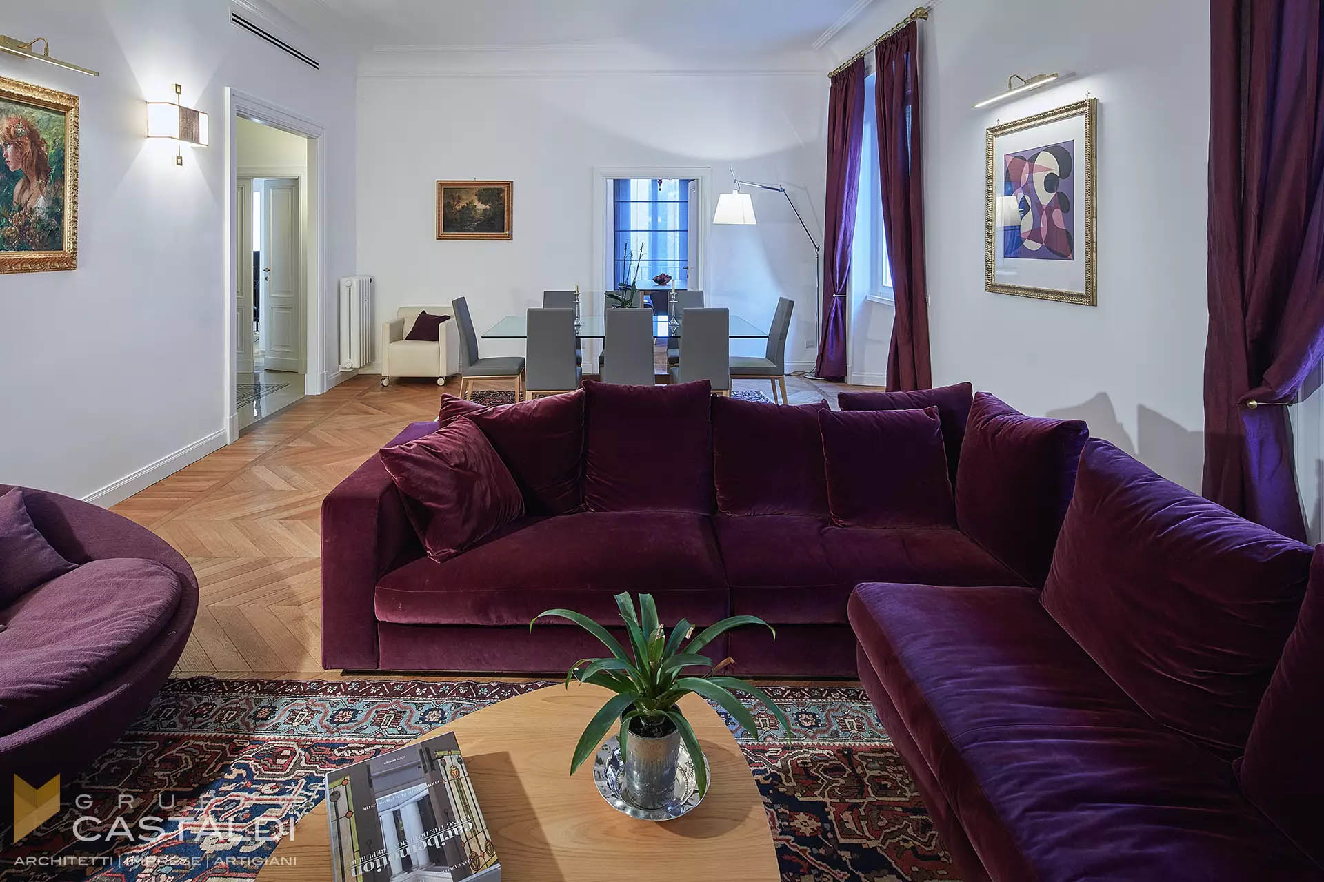 An example of a luxury apartment in Rome by Architetto Roma