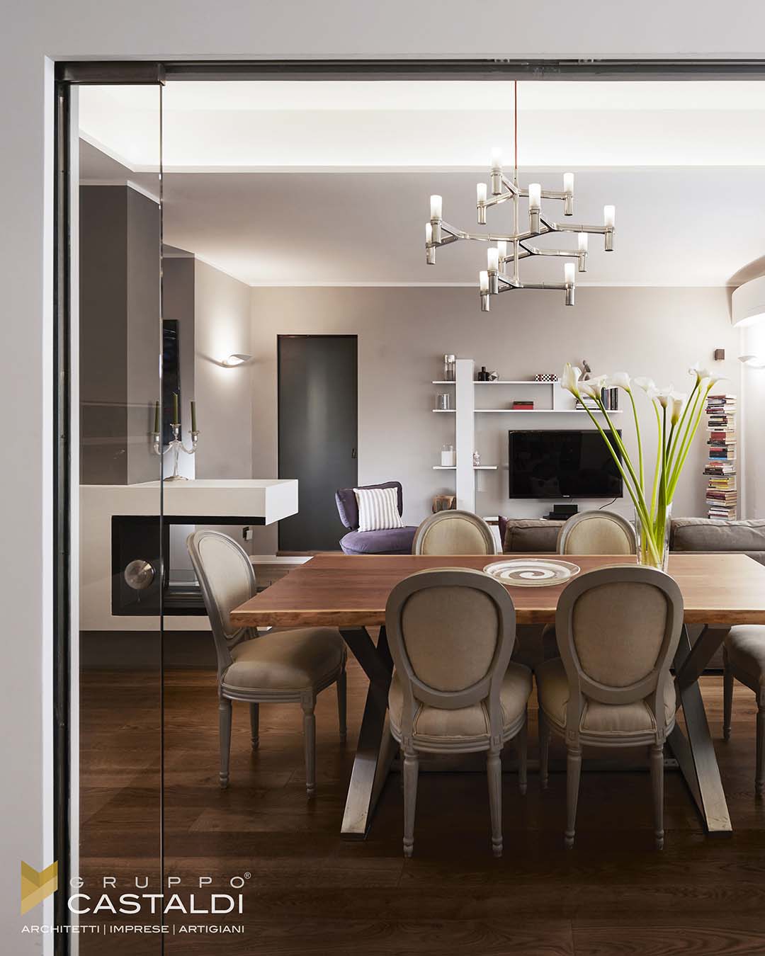 An example of a luxury apartment in Rome by Architetto Roma